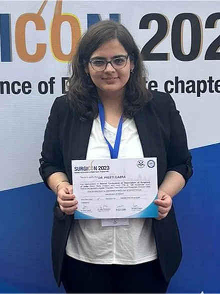 Dr. Preeti Gabra, All India Rank 77, NEET SS 2024